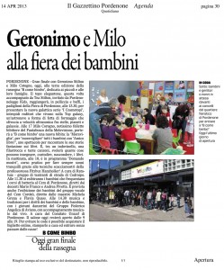 Geronimo e Milo alla fiera dei bambini